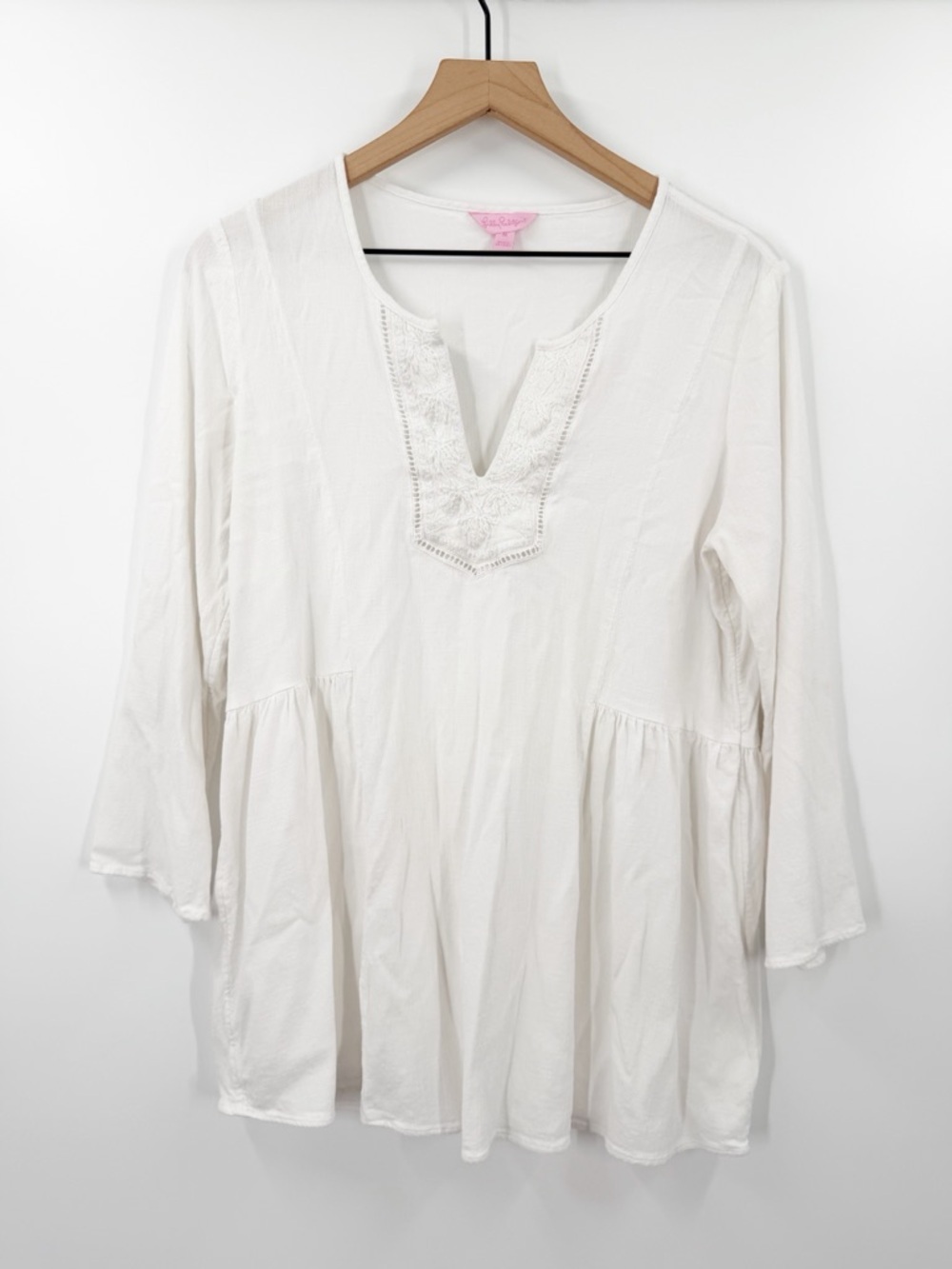 Lilly Pulitzer Lyndsea White Tunic Top